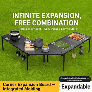 <span class=keywords><strong>Set</strong></span> Tavolo da Campeggio IGT Supreme con Griglia BBQ, Vassoio per Tè, <span class=keywords><strong>Set</strong></span> da Tè, Sollevamento Idraulico per Picnic all'Aperto - Product Image 3