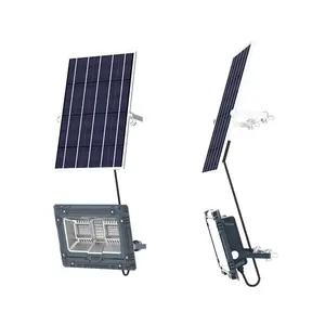 100 Watt Rgb Wall Lamp With Bracket Easy Install Smart Rgb Flood Lamp With Solar Panel