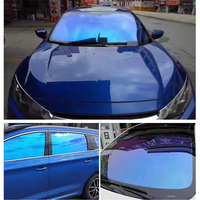 Violet bleu 60in X 100ft caméléon fenêtre teinte couleur changeante lunettes caméléon bleu teinte peinture bleu caméléon
