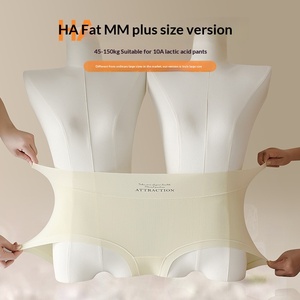 Slip a triangolo da <span class=keywords><strong>donna</strong></span> a vita alta, traspiranti, sottili, con ricamo e design traforato, taglie forti, in poli-lattato antibatterico - Product Image 4