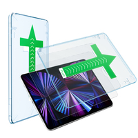 Protection d'écran en verre trempé anti-rayures 9H pour tablette, kit d'installation facile pour iPad Mini Pro Air 8.9 10.9 11 pouces