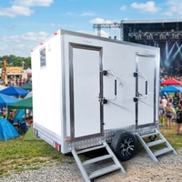 Extérieur Mobile Public Portable Toilette Cabine Voyage Adulte Portable Camping Toilette Toilettes Douche Remorque