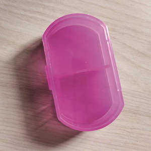 ビタミン薬箱カスタム小型プラスチックピールオーガナイザー2部品旅行ピル保管箱 - Product Image 6