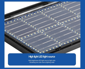 Đèn đường năng lượng mặt trời 50W 100W 200W 300W 400W tích hợp bảng điều khiển năng lượng mặt trời đơn tinh thể hai mặt cảm biến chuyển động siêu mỏng - Product Image 5