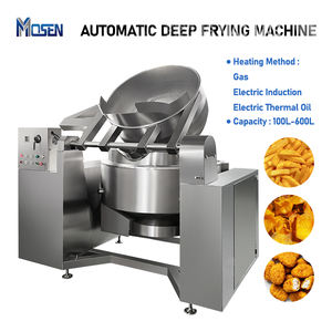 Friteuse industrielle automatique à gaz en acier inoxydable de grande capacité pour frites de banane, chips de plantain, arachides et oignons frits - Product Image 2