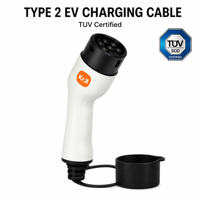 Câble de charge pour véhicules électriques certifié TUV KRJI Type 2, cordon de chargeur pour véhicules électriques IEC 62196-2, 5m, 7m, 10m, personnalisable pour station EVSE