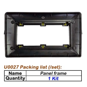 2 Din 9 Zoll Autoradio-Einbau <span class=keywords><strong>DVD</strong></span> GPS Mp5 ABS PC Kunststoff-Blende Rahmen für TOYOTA Auris Corolla 2013+ Armaturenbrett-Set - Product Image 3