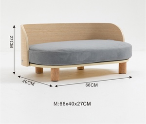 Logo personalizzato in legno Pet divano letto di lusso Design traspirante ideale per negozi di <span class=keywords><strong>animali</strong></span> Boutique - Product Image 4