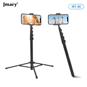 Jmary MT 40 & 60 pouces professionnel téléphone portable LED anneau lumineux Portable vidéo prise de vue caméra support avec téléphone trépied & <span class=keywords><strong>Selfie</strong></span> bâton - Product Image 5