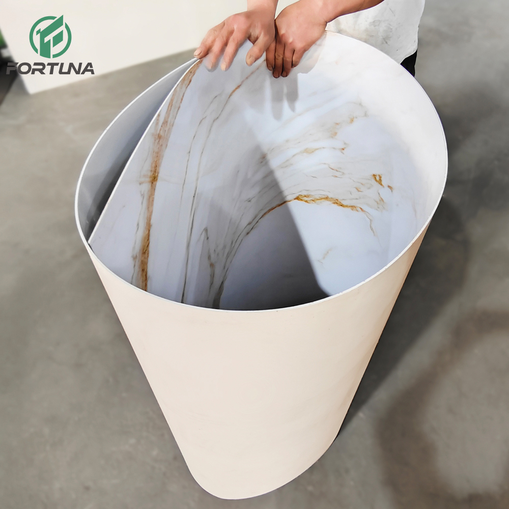 pvc marble sheet brown