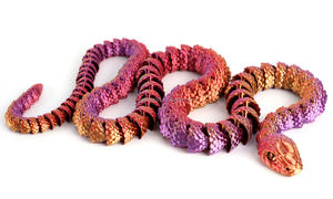 Vashine <span class=keywords><strong>Serpent</strong></span> 3D Imprimé en PLA Coloré, Articulations Flexibles, <span class=keywords><strong>Jouet</strong></span> Animal Articulé 82 cm, Cadeau Enfant, Vente Chaude - Product Image 6
