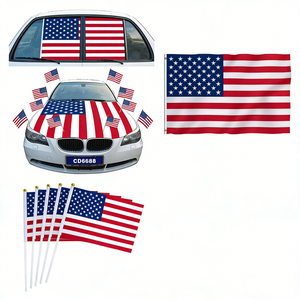 Funda para Capó de Coche con Bandera de México Personalizada, 3x5, Impresión Digital, Tela Satén Elástica, Bandera de Coche, Bandera de Mano - Product Image 2