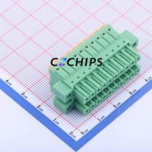 KF2EDGKNHM-3.5-2*10P Plug-in Terminal Block P=3.5mm Connector Male Plug Screw Fixing 2x10P 3.5mm - Product Image 2