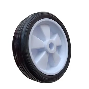 Brinquedo de plástico roda de Borracha Maciça/PU Pneu Tubeless Roda Plana Livre