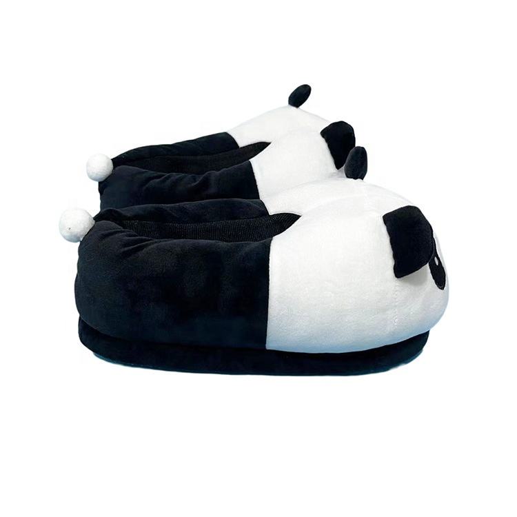 Winter Autumn Panda Plush Stuffed Toy Anti-Slip Closed Toe Light Weight Warm Indoor Home Slipper Shoes