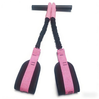 Sangle de traction personnalisée 90LB avec poignée, élastique et réglable, multifonctionnelle, pour entraînement de résistance avec pédale et poignée