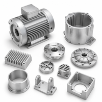 Pièces d'assemblage de boîtier de moteur en aluminium 6061 sur mesure, service d'usinage CNC, certifié ISO 9001, rugosité de surface Ra1.6µm, MOQ 1