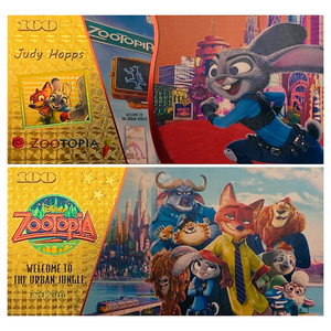 5 Billetes de Banco de Oro de 24K con Diseño Nuevo de Anime Americano Zootopia, Monedas Conmemorativas Bañadas en Oro, Colección Conmemorativa - Product Image 6