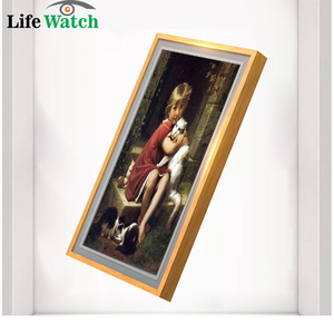 Nhà máy trực tiếp 22-inch Android Windows OS Full HD khung gỗ nghệ thuật sơn trong nhà <span class=keywords><strong>LCD</strong></span> quảng cáo kỹ thuật số biển Màn hình hiển thị - Product Image 1