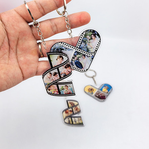 Customized Transparent Acrylic Photo Album <b>Keychain</b> Bag Original Manufacturer's Creative Hanging Decoration Plastic Crafts - Product Image 5