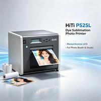 Printer Foto Roll Sublimasi HiTi P525L, Layar LCD Monokrom, Pengoperasian Mudah Untuk Studio Photo Booth dan Pencetakan Komersial