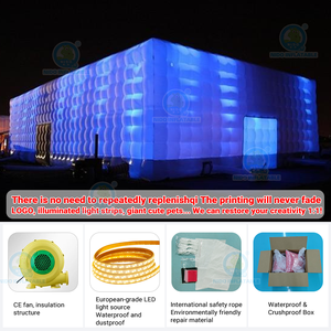 Tùy chỉnh phát sáng đèn <span class=keywords><strong>LED</strong></span> Inflatable Lều thương mại hoạt động ngoài trời Đảng đám cưới đạo cụ - Product Image 3
