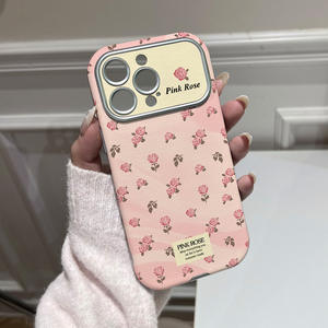 Coque de téléphone rose vintage pour Apple 17 Pro, étui souple pour 16, coque de protection mignonne et girly de style niche - Product Image 2