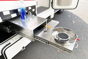 Table de <span class=keywords><strong>cuisson</strong></span> électrique à induction extractible en acier inoxydable pour bateau, caravane, <span class=keywords><strong>camping</strong></span>-<span class=keywords><strong>car</strong></span>, <span class=keywords><strong>camping</strong></span>-<span class=keywords><strong>car</strong></span>, allumage électronique à impulsions infrarouges - Product Image 2