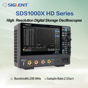 ออสซิลโลสโคป SIGLENT ความละเอียดสูง 200MHz 4 ช่องสัญญาณ 2GSa/s เครื่องมือวัดอิเล็กทรอนิกส์ 200MHz ขายดี - Product Image 1