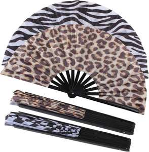 Abanico Plegable de Bambú Impreso a Todo Color de 33 cm con Logotipo Personalizado, Cantidad Mínima de Pedido para Ocasiones Navideñas - Product Image 1