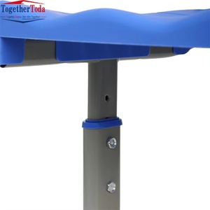 Ensemble de table et chaise d'écolier moderne en plastique, simple place, pas cher, pour écoles primaires, vente en gros - Product Image 5