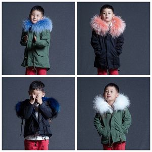 Gros Bébé Véritable Raton Laveur Capuche Enfants Vêtements <span class=keywords><strong>Parka</strong></span> Veste De <span class=keywords><strong>Fourrure</strong></span> Manteau D'hiver Pour Garçon - Product Image 6