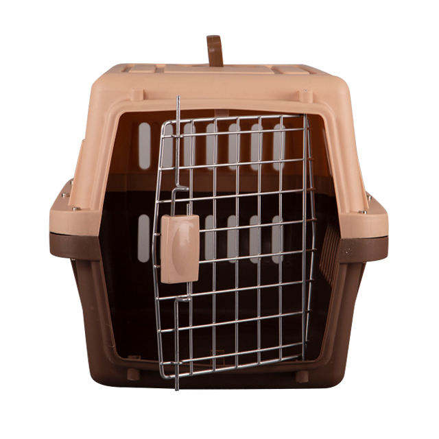 Portable Dog Cage in Blue White Grey Orange-Airline Approved Pet