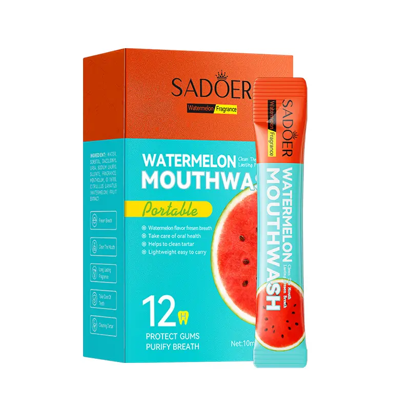 OEM Mint Mouthwash 10ML Organic Oil Pulling Mouthwash Natural Teeth Whitening