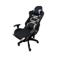 Chaise de gaming exécutive YOUGE Budget, ergonomique, en cuir PU, inclinable, avec 3 vérins à gaz, design minimaliste, pivotante, base en fer pour la maison