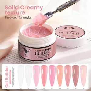Gel de Extensión de Uñas Hanyi HEMA Free TPO Free de Textura Cremosa y Baja Temperatura, 9 Colores, Duración de <span class=keywords><strong>30</strong></span> Días, Gel Duro Personalizado OEM - Product Image 4