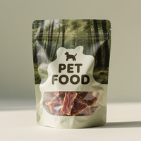 Sachets personnalisés à fond plat refermables pour aliments secs pour chiens – Emballage plastique vertical pour croquettes pour chiens