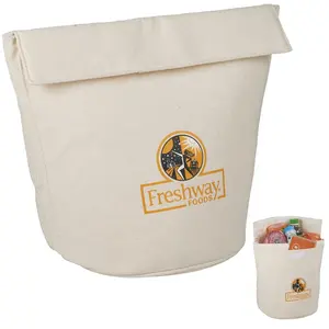 Soft Lunchbox Cooler <strong>Bag</strong> Insulated Eco Cotton Canvas Insulated Cooler Lunch <strong>Bags</strong> Mini <strong>Sandwich</strong> Snacks Cooler <strong>Bags</strong> - Product Image 1