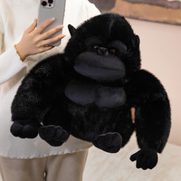 Boneka Gorila Kustom Desain Lucu Monyet Simpanse Isi Kapas PP Super Lembut 25cm Pereda Stres Dapat Disesuaikan Mainan Anak