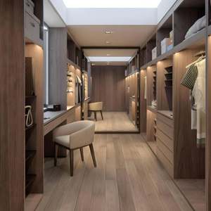 Mueble de Almacenamiento Moderno y Lujoso, Armario de Dormitorio Convertible de Madera Maciza para Casa, Hotel, Villa, Estilo Panel - Product Image 1