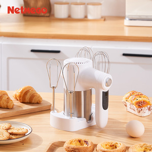 Netmeco Handheld Egg Beater 150W Cordless Rechargeable For Baking Cream And Egg Whites - Product Image 1