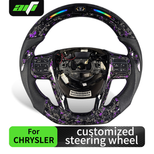 Volante Deportivo AIFI Mejorado y Personalizado con LED Inteligente, Cuero Negro Perforado y Fibra de Carbono Forjada, 300 35mm - Product Image 2