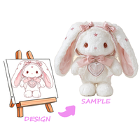 Porte-clés singe en peluche super doux personnalisé avec rembourrage en polyester et coton PP, boîte surprise