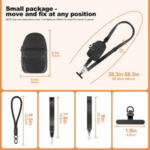 Clip and Go Strap pour téléphone avec portefeuille Bandoulière pour hommes femmes Téléphone Daypack Cross Body Sacs à bandoulière avec porte-clés - Product Image 6