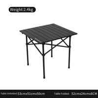 Table de camping moderne et portable en aluminium, ensemble de chaises et repas mobilier d'extérieur carré avec logo personnalisé tables de pique-nique pliables