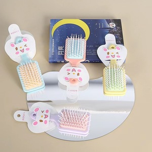 Mini peigne-coussin mignon pour filles, portable, pour massage, format voyage, en plastique, petit, carré, coloré - Product Image 3
