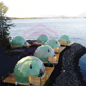 Tente de dôme d'hôtel de <span class=keywords><strong>camping</strong></span> <span class=keywords><strong>en</strong></span> plein air de taille personnalisée tentes de dôme géodésique les plus chaudes de vente - Product Image 4