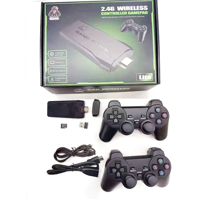 New M8 Handheld Game Player Wireless Controller Gamepad 32G Video Game Console 2 Controllers Handheld Games for Kids & Adults