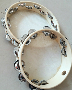 Wholesale 9-Inch Double-Row Tambourine Orff Percussion Instrument Jingles Tambourine Wooden Hand <b>Drum</b> Musical Toy - Product Image 4