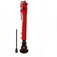 Hydrant d'incendie à baril sec en fonte 4 pouces pour usage extérieur – Accessoire essentiel pour la lutte contre l'incendie, raccord pour tuyau d'incendie, installation facile